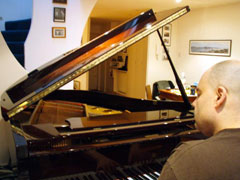 chris at piano